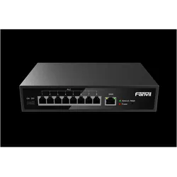 Fanvil PN8 2-Wire PoE Switch (8 Ports), Netzwerk Switch, Schwarz