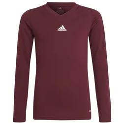 adidas Team Base Shirt Longsleeve Kinder - bordeaux - 116