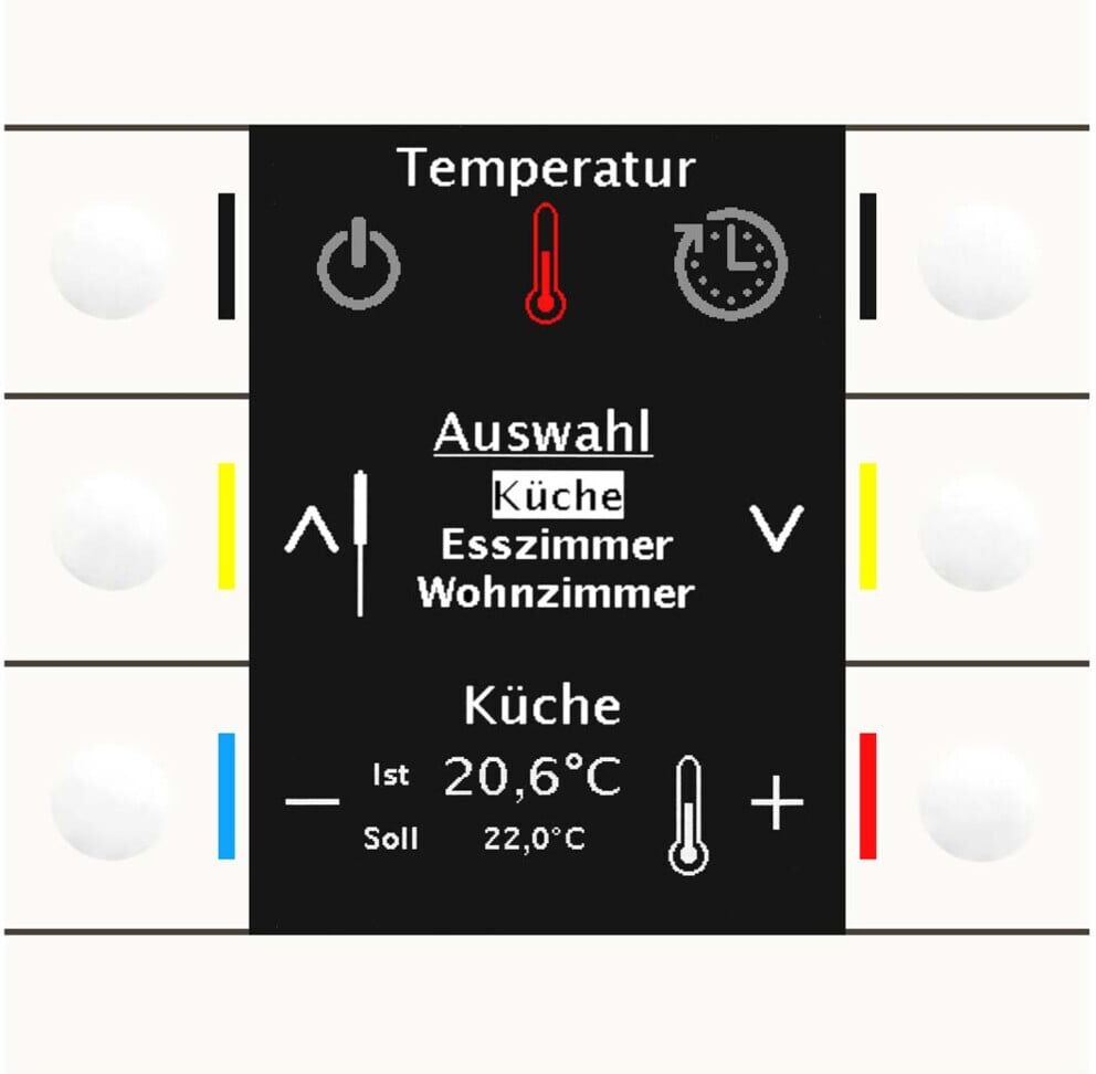 MDT technologies Bedienzentrale Smart 86 Farbdisplay rws/glän BE-BZS86.01)