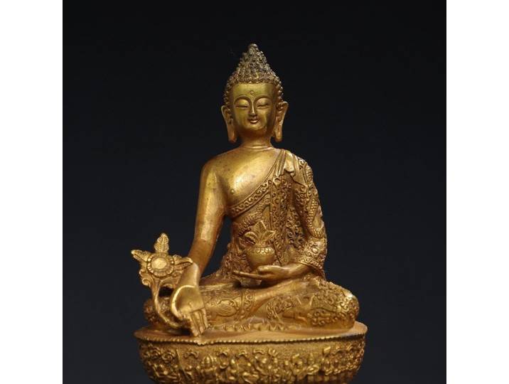 Statue de Bouddha de la médecine tibétaine, décoration de jardin et de maison, figurines Fengshui, ornements artisanaux