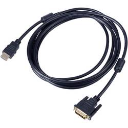 Akyga HDMI Anschlusskabel DVI-D 24+1pol. Stecker 3.0 m Schwarz AK-AV-13 Duplex HDMI-Kabel