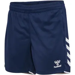 hummel, Damen, Sporthose, hmlCORE 2.0 TRAINING SHORTS WOMAN (S), Blau, Weiss