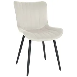 CLP Stuhl Largo Samt   Farbe: creme, Material: Samt