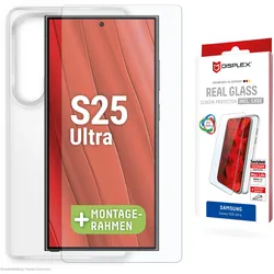 DISPLEX Real Glasschutzfolie + Handyhülle Samsung Gal. S25 Ultra