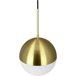 Dyberg Larsen, Pendelleuchte, Dyberg-Larsen - Nova D25 Pendant - Opal/Brass - 25 cm
