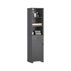 HOCHSCHRANK Dunkelgrau