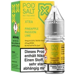 Pineapple Passion Lime NicSalt Liquid by Pod Salt Xtra 10ml / 10mg