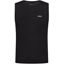 Poc, Herren, Velotrikot, Layer Mid – Ärmelloses Funktions-Baselayer Uran Black – Grösse M (M), Schwarz, M