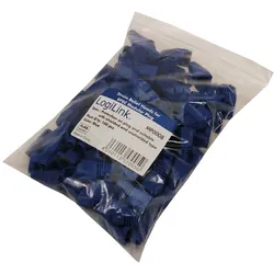 LOGILINK MP0008 - Modulare Knickschutzhülle 100 Stk. blau