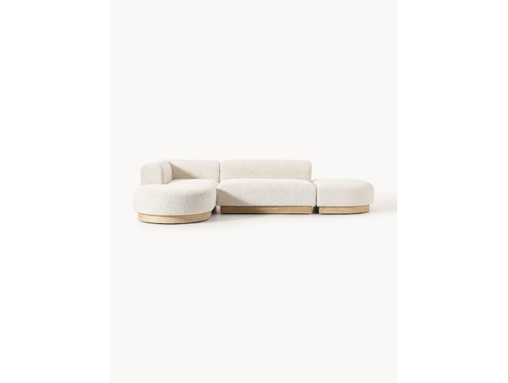 Modulares Ecksofa Natalie aus Teddy-Bouclé