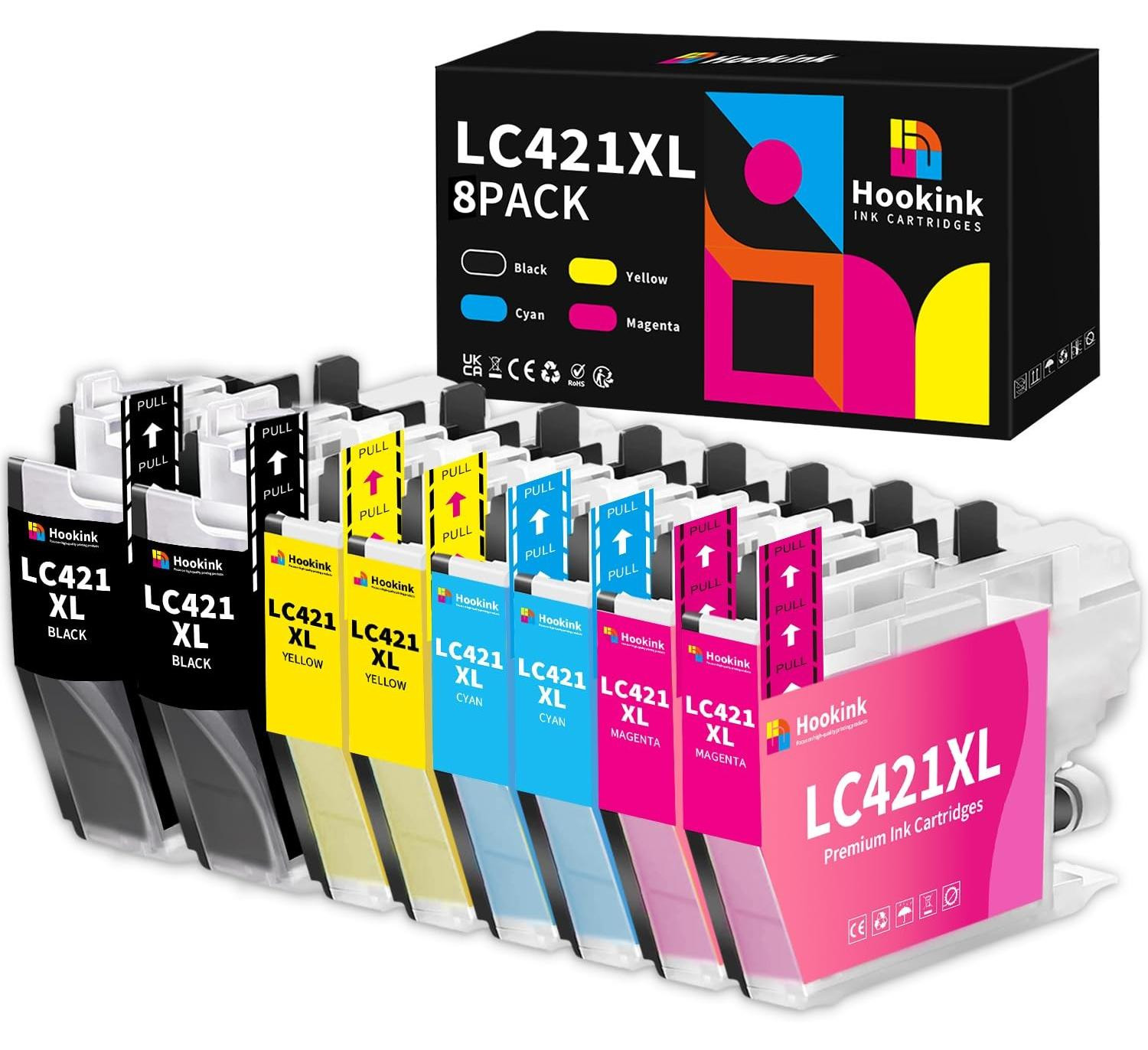 Inktcartridges Multipack voor Brother - 8 stuks