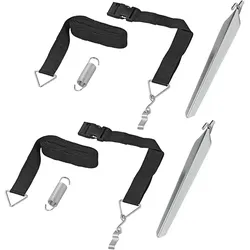 ProPlus 361714 Sturm Abspannset Abspannband 2 x 3,0 Meter mit Schnellverschluss
