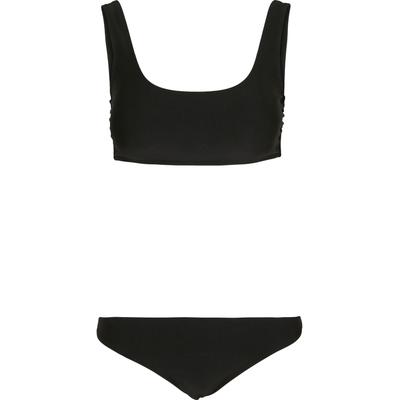 Bügel-Bikini URBAN CLASSICS "Urban Classics Damen Ladies Tanktop Bikini", Damen, Gr. XL, N-Gr, schwarz, 82% Polyamid, 18% Elasthan, Bikini-Sets Bügel-Bikini