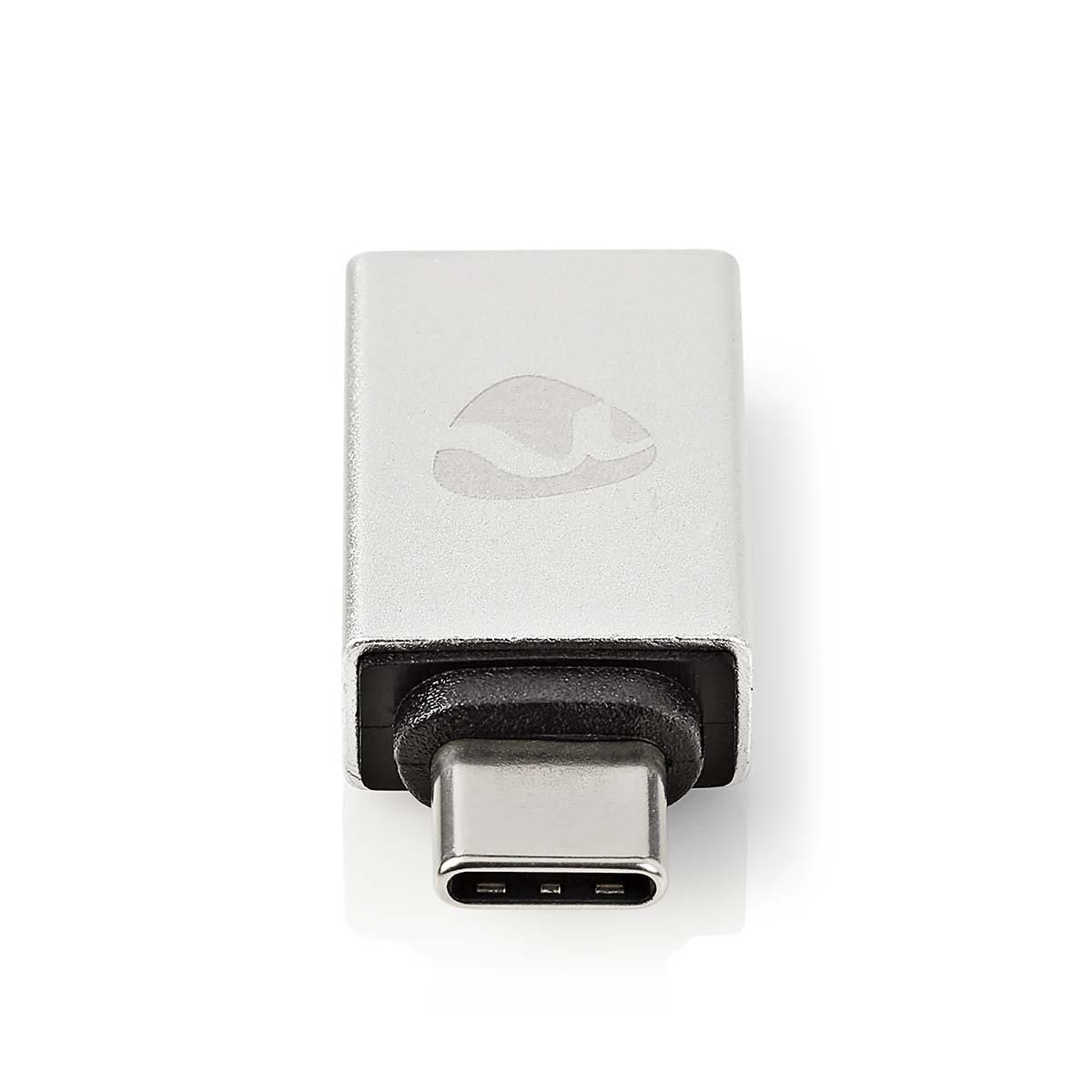 Nedis CCTB60915AL USB Type-C naar USB-A adapter, aluminium