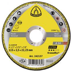 Klingspor A 24 Extra 242137 Trennscheibe gerade 115 mm 25 St. Metall