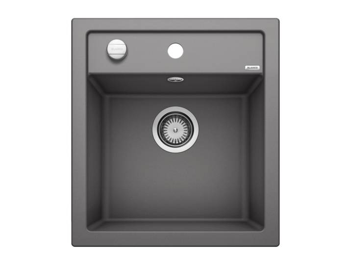 Evier DALAGO 45 PuraDur en Silgranit avec vidage automatique 46.5x51cm, Gris rocher (518846)