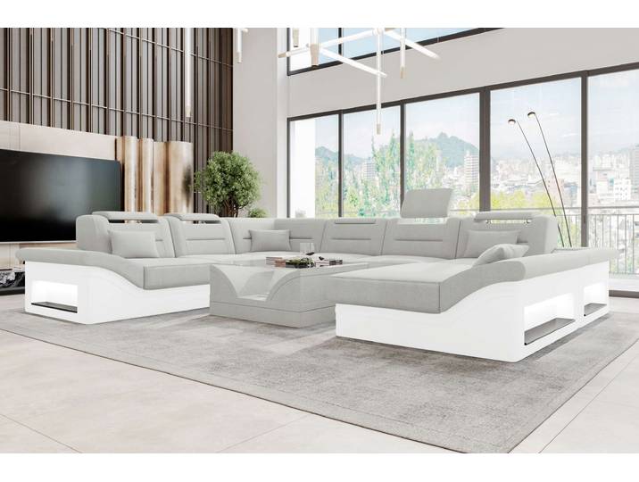 XXL Wohnlandschaft Enzo Stoffsofa