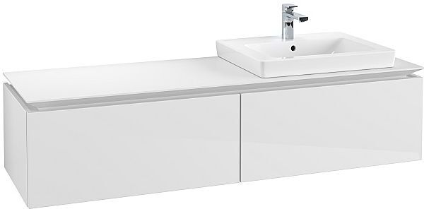 Villeroy und Boch Villeroy & Boch Legato Waschtischunterschrank B69000DH 160x38x50cm, Glossy White