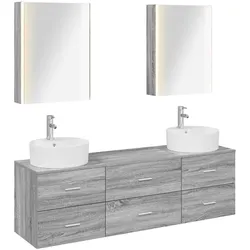 vidaXL, Badmöbelset, Badezimmer Sets