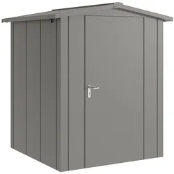 Hörmann Metall-Gerätehaus "Juno" mit Satteldach, JSD2 - Design, 166 x 166 cm (B x T),graualuminium,
