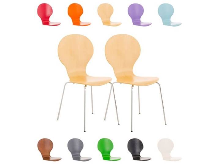 -CLP-Lot de 2 chaises empilables en bois Diego-Array