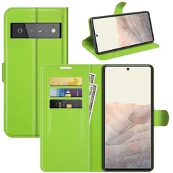 König Design Hülle Handy Schutz für Google Pixel 6 Pro Case Flip Cover Tasche Etuis Bumper (Google Pixel 6 Pro), Smartphone Hülle, Grün