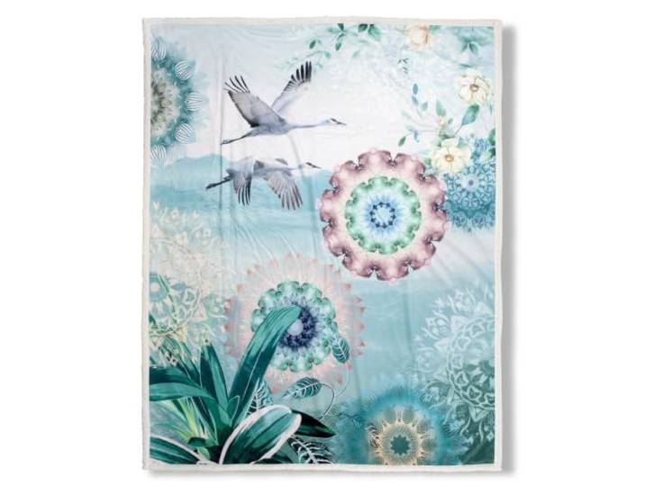 HIP Wohndecke, Kuscheldecke, Plaid Kimora 130x160cm Blau