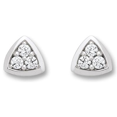 Paar Ohrhänger ONE ELEMENT "Zirkonia Ohrringe Ohrstecker aus 333 Weißgold", silber, Ohrringe, Damen, Damen,mit Zirkonia, Gold Weißgold 333, Gold, Weißgold 333, Kleines Statement – persönlich, stilvoll, alltagstauglich
