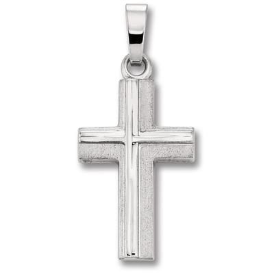 Kreuzkette ONE ELEMENT "Halskette - Kreuzkette mit Kreuz Anhänger aus 925 Silber", silber, Halsketten, Damen, Silber 925 (Sterlingsilber), Kreuzkette, Zartes Emblem – unaufdringlich und dennoch ausdrucksstark
