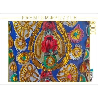 CALVENDO Puzzle Rikscha von hinten | 1000 Teile Lege-Größe 64x48cm Foto-Puzzle für glückliche Stunden