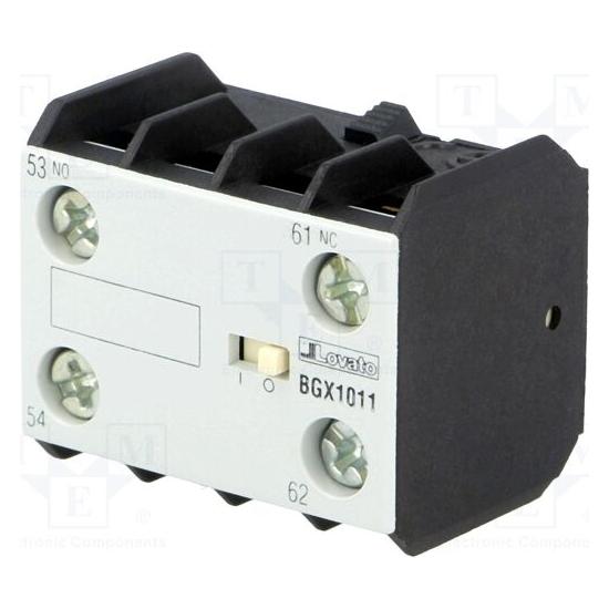Lovato Electric Zestyki akcesoria pomocnicze do styczników montaż czołowy 11BG... 11BGX1011 (11BGX1011)