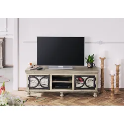 TV-Board Mango 150x45x55 grau lackiert HERMITAGE #011