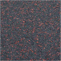 TRENDY SPORT Bodenmatte Rubber Interlocking Flooring Segura 1000 schwarz/rot 1,0 cm