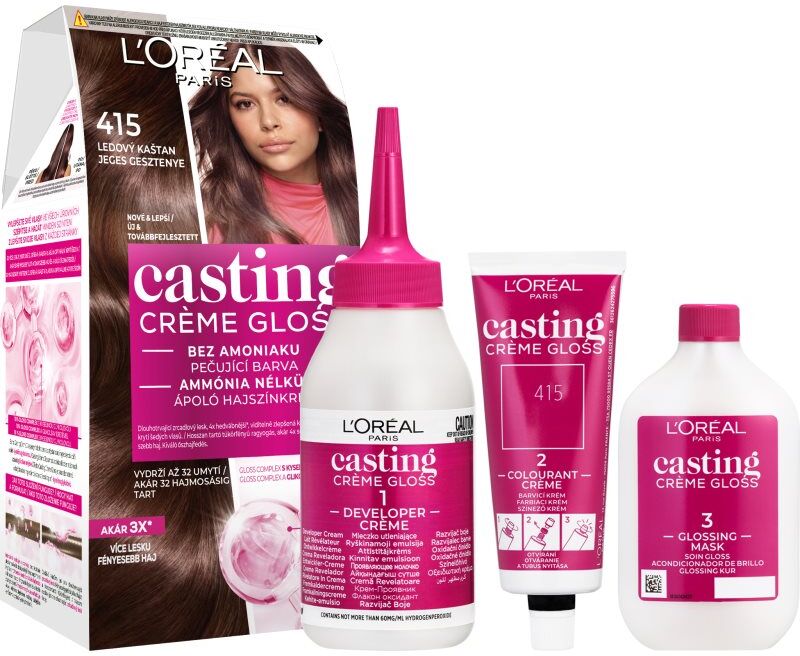 L’Oréal Paris Casting Creme Gloss coloration cheveux teinte 415 Iced Chocolate 1 pcs
