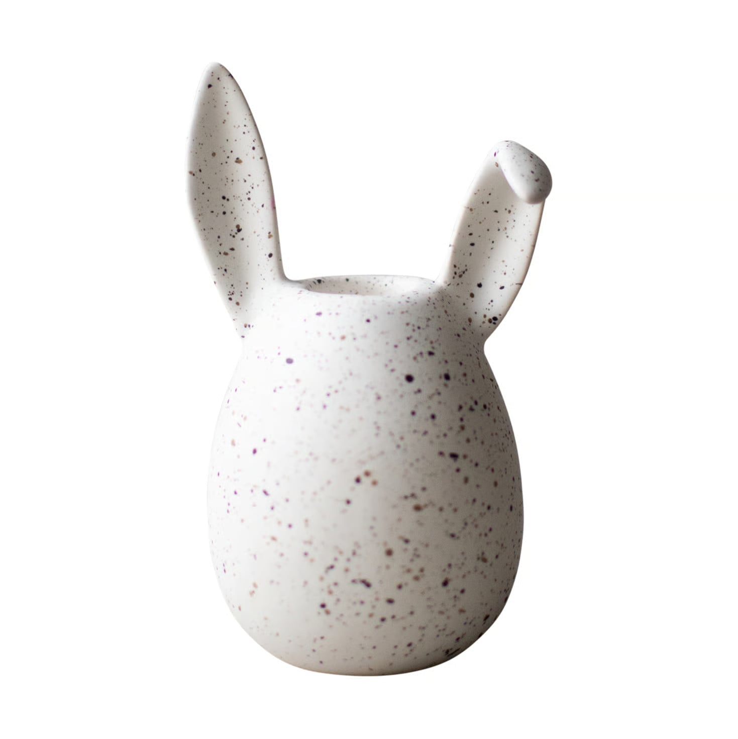DBKD Rabbit kandelaar White dot 13 cm