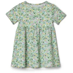 Tchibo - Baby-Rippkleid - Mädchen - Gr. 98/104 - mintgrün/geblümt
