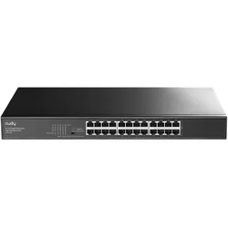 Cudy Switch (GS1024E) (24 Ports), Netzwerk Switch, Schwarz