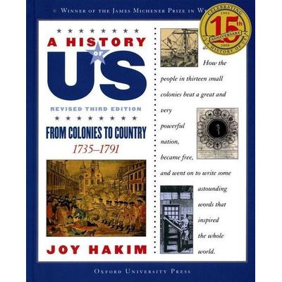 A History of Us: From Colonies to Country, Taschenbuch von Joy Hakim, Oxford University Press, 978-0-19-532717-5