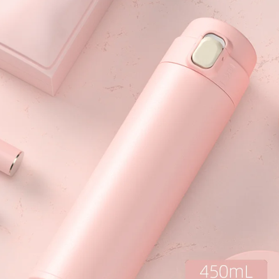 Cozy Casa Charm Premium Stainless Steel Thermos Water Bottle Keep Drinks Hot & Cold pink