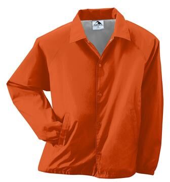 Augusta Sportswear 3100 Nylon Coach's Jacket/Lined in Orange size Medium
