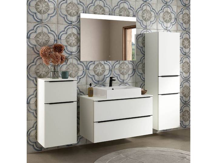Badezimmerset MYBA XXIII 4-teilig 190cm Weiß/Weiß