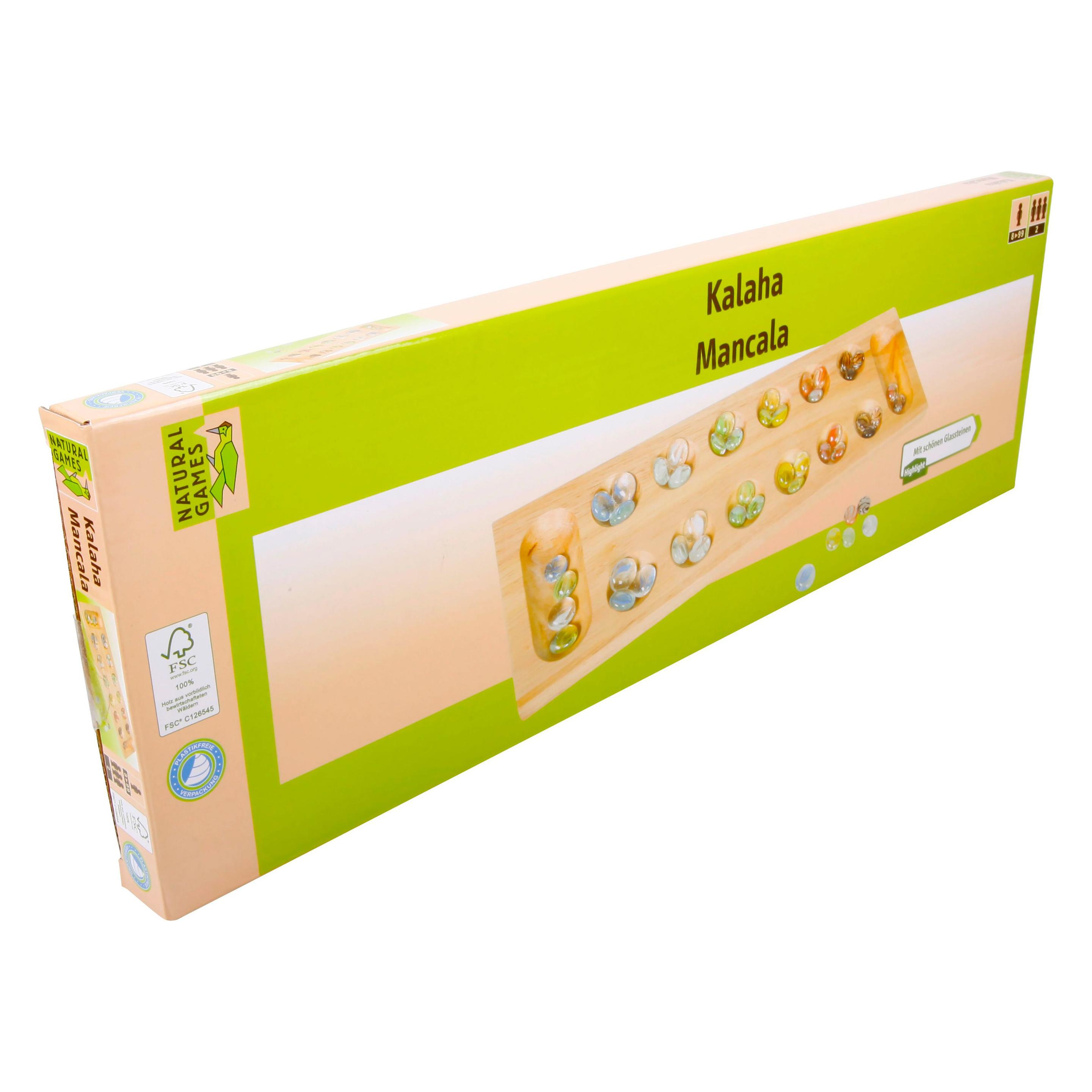 Natural games Kalaha (Deutsch, Englisch, Französisch, Italienisch, Niederländisch, 2 Spieler) (0061046437)