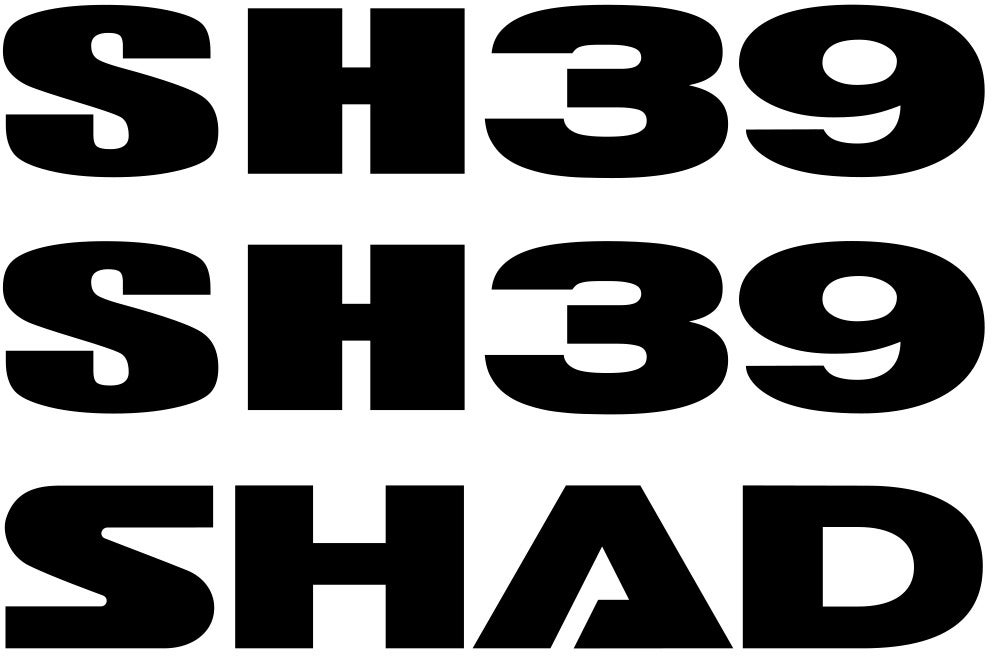 SHAD SH39 Aufkleber D1B39ETR