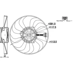 Lüfter Motorkühlung MAHLE CFF 167 000S für VW Polo