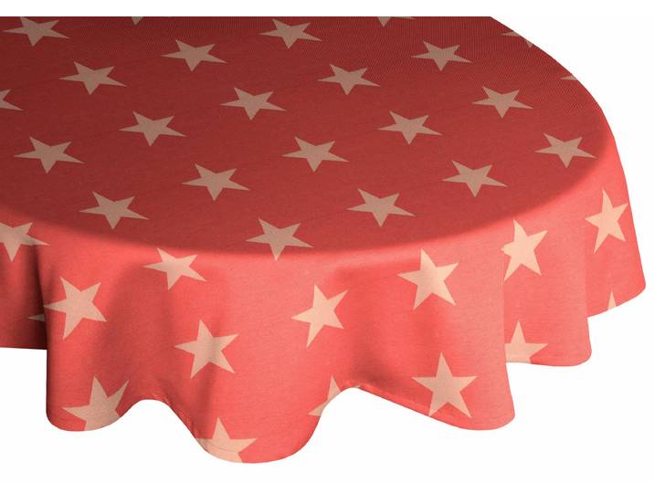 Tischdecke WIRTH Felino , rot, B:130cm L:190cm, Baumwolle, Polyester, Tischdecken, Tischdecke