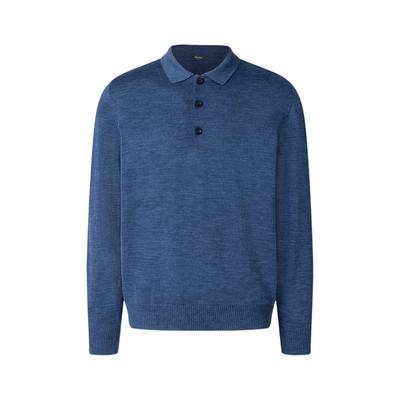 Strickpullover MAERZ MUENCHEN "Maerz Muenchen 490700 Strickpullover Herren Bekleidung", Herren, Gr. 56, blau, 100% Wolle, Pullover Strickpullover