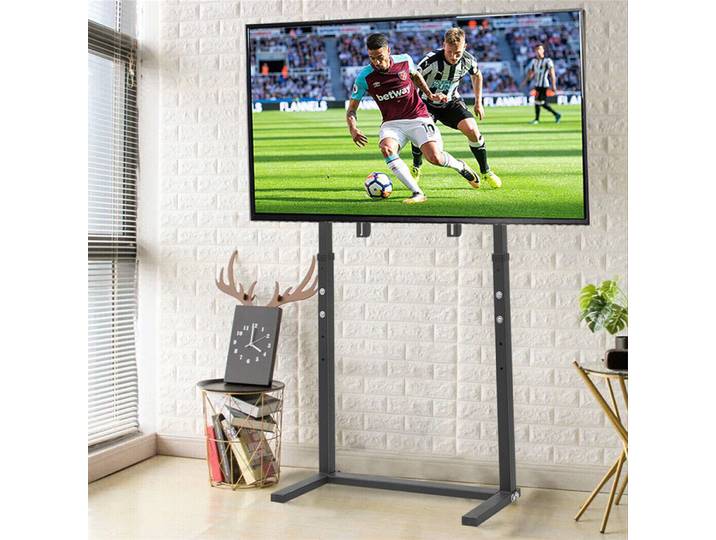 Support TV sur Pied, Pied TV Universel Support TV Pied Supports Et Meubles TV pour LCD/LED/Plasma de 32-65 Pouces, Hauteur Réglable - Charge Max 40kg VESA 600x400mm