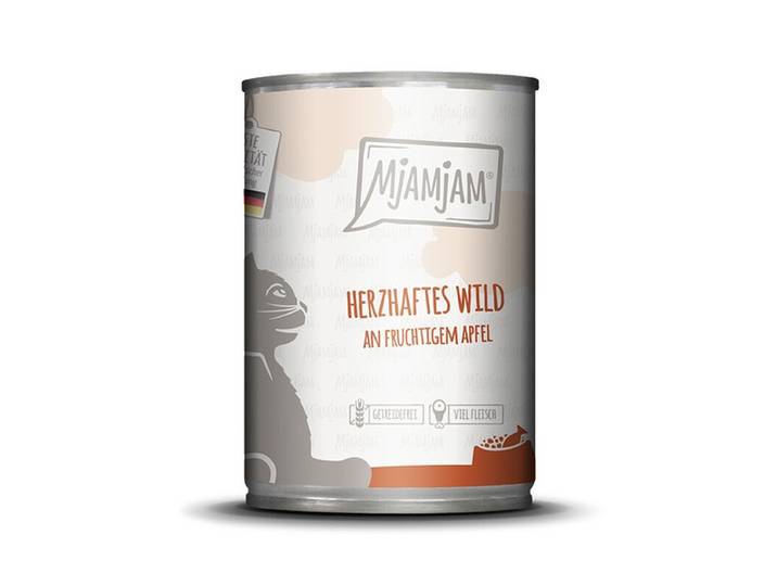 MjAMjAM [Peut être servi frais pour l'été] Nourriture humide pour chat au gibier 400 g