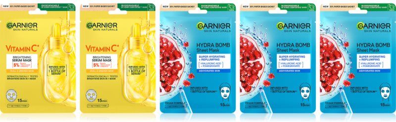 Garnier Textil Masks set for the face