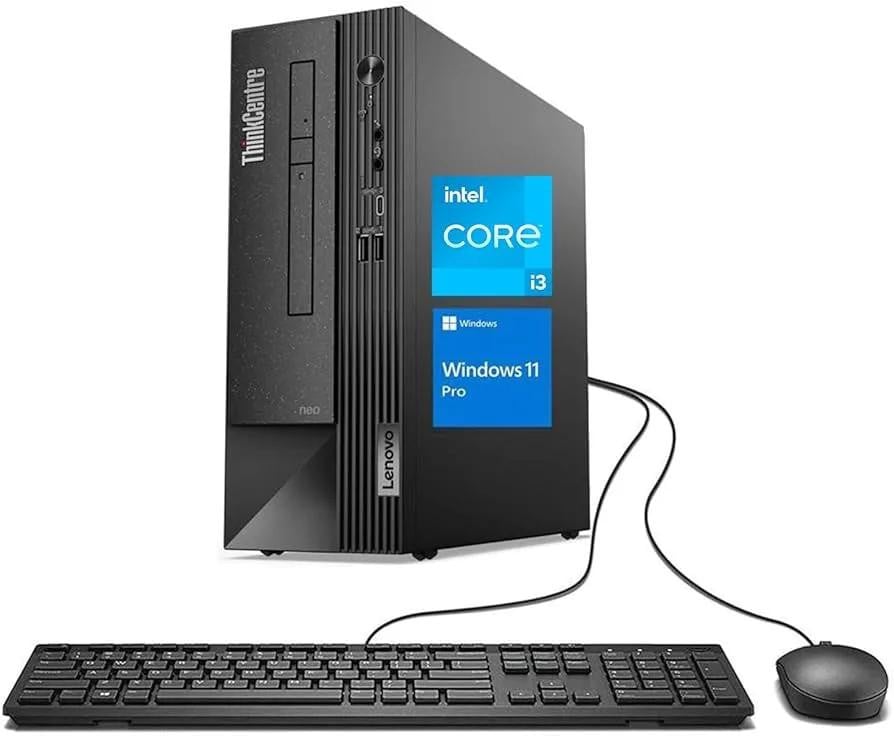 Lenovo ThinkCentre neo 50s Gen 6 Desktop PC, Intel Core Ultra 3, 16 GB RAM, 512 GB SSD, DVD±RW, Windows 11 Pro